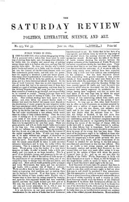 Saturday review Samstag 20. Juni 1874