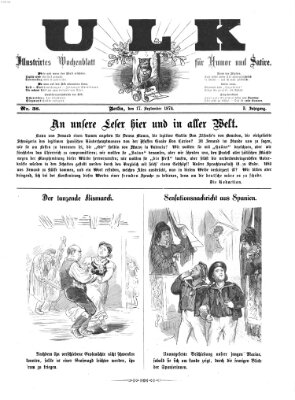 Ulk Donnerstag 17. September 1874