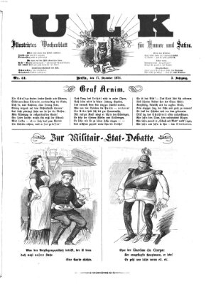 Ulk Donnerstag 17. Dezember 1874