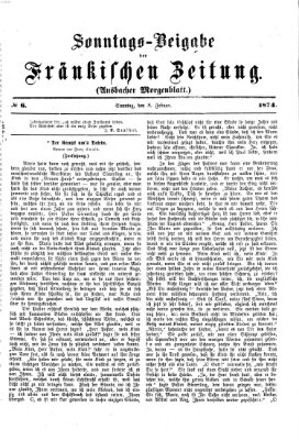 Fränkische Zeitung (Ansbacher Morgenblatt) Sonntag 8. Februar 1874