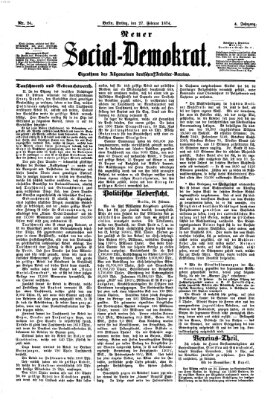 Neuer Social-Demokrat Freitag 27. Februar 1874