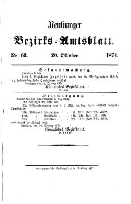 Neuburger Bezirks-Amtsblatt