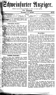 Schweinfurter Anzeiger Dienstag 6. Januar 1874