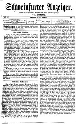 Schweinfurter Anzeiger Montag 12. Januar 1874