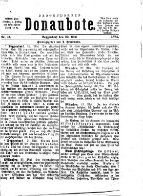 Deggendorfer Donaubote Freitag 22. Mai 1874