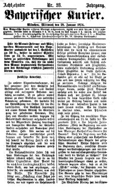 Bayerischer Kurier Mittwoch 28. Januar 1874