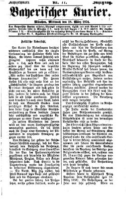 Bayerischer Kurier Mittwoch 18. März 1874