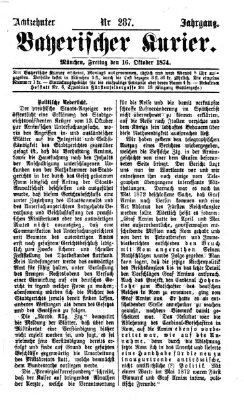 Bayerischer Kurier Freitag 16. Oktober 1874