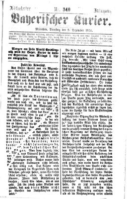 Bayerischer Kurier Dienstag 8. Dezember 1874