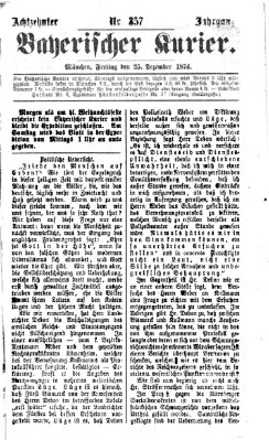 Bayerischer Kurier Freitag 25. Dezember 1874