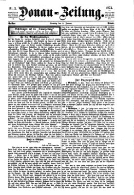 Donau-Zeitung Sonntag 4. Januar 1874