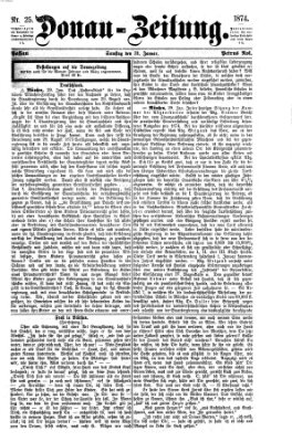 Donau-Zeitung Samstag 31. Januar 1874