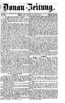 Donau-Zeitung Mittwoch 19. August 1874