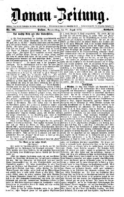 Donau-Zeitung Donnerstag 27. August 1874