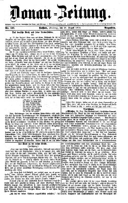 Donau-Zeitung Freitag 28. August 1874