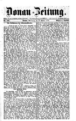 Donau-Zeitung Mittwoch 28. Oktober 1874