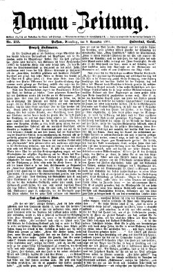 Donau-Zeitung Dienstag 3. November 1874
