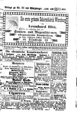 Würzburger Stadt- und Landbote Samstag 18. April 1874