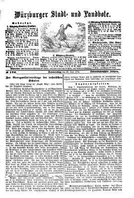 Würzburger Stadt- und Landbote Donnerstag 23. Juli 1874