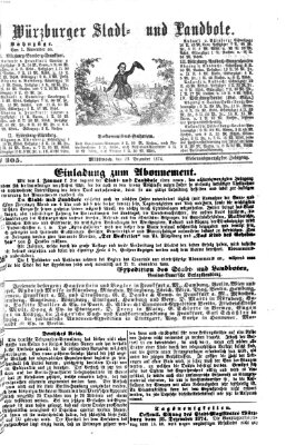 Würzburger Stadt- und Landbote Mittwoch 23. Dezember 1874