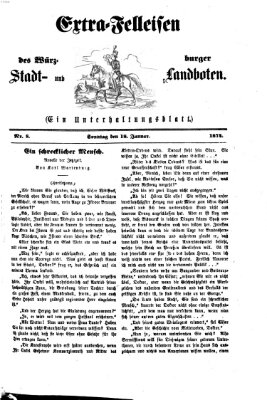 Extra-Felleisen (Würzburger Stadt- und Landbote) Sonntag 18. Januar 1874