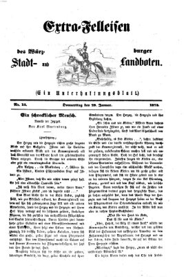 Extra-Felleisen (Würzburger Stadt- und Landbote) Donnerstag 29. Januar 1874