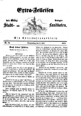 Extra-Felleisen (Würzburger Stadt- und Landbote) Donnerstag 2. Juli 1874