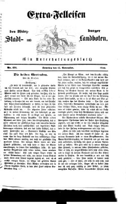Extra-Felleisen (Würzburger Stadt- und Landbote) Sonntag 15. November 1874
