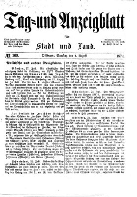 Tag- und Anzeigblatt für Stadt und Land (Tagblatt für die Städte Dillingen, Lauingen, Höchstädt, Wertingen und Gundelfingen)