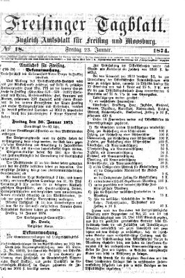 Freisinger Tagblatt (Freisinger Wochenblatt) Freitag 23. Januar 1874