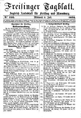 Freisinger Tagblatt (Freisinger Wochenblatt) Mittwoch 8. Juli 1874
