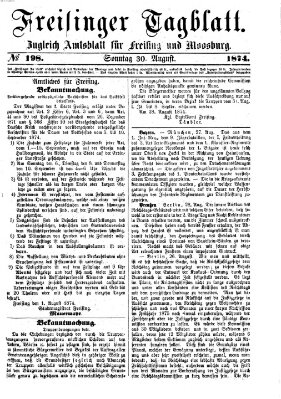 Freisinger Tagblatt (Freisinger Wochenblatt) Sonntag 30. August 1874