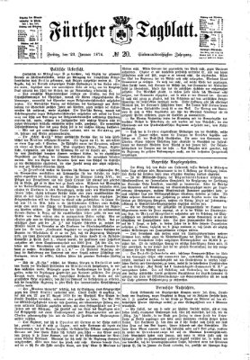 Fürther Tagblatt Freitag 23. Januar 1874