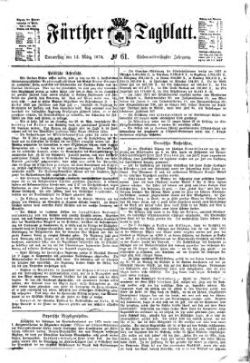 Fürther Tagblatt Donnerstag 12. März 1874