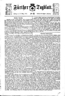 Fürther Tagblatt Freitag 13. März 1874