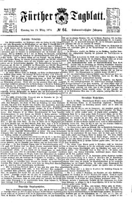 Fürther Tagblatt Sonntag 15. März 1874