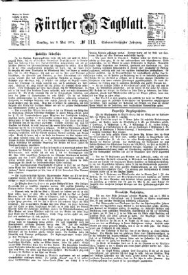 Fürther Tagblatt Samstag 9. Mai 1874