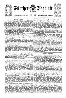 Fürther Tagblatt Dienstag 16. Juni 1874