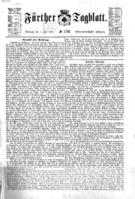Fürther Tagblatt Mittwoch 1. Juli 1874