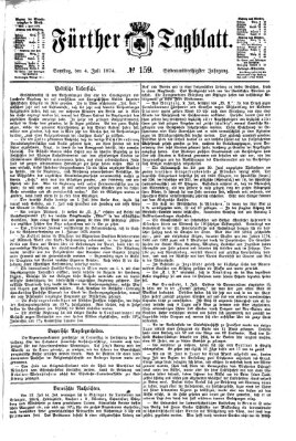 Fürther Tagblatt Samstag 4. Juli 1874