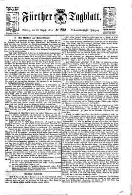 Fürther Tagblatt Sonntag 23. August 1874
