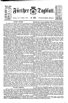 Fürther Tagblatt Freitag 2. Oktober 1874