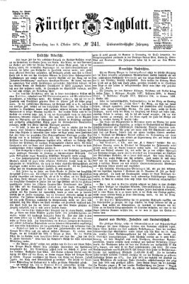 Fürther Tagblatt Donnerstag 8. Oktober 1874