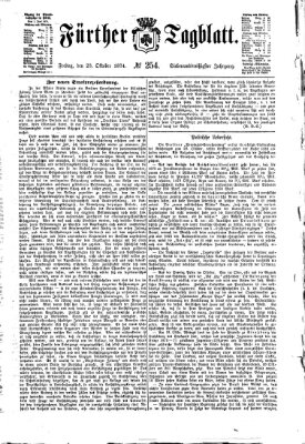 Fürther Tagblatt Freitag 23. Oktober 1874