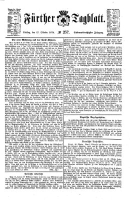 Fürther Tagblatt Dienstag 27. Oktober 1874