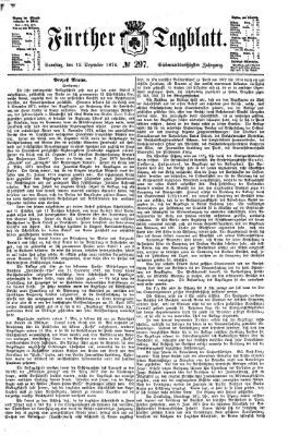 Fürther Tagblatt Samstag 12. Dezember 1874