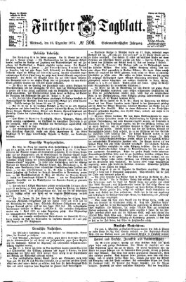 Fürther Tagblatt Mittwoch 23. Dezember 1874