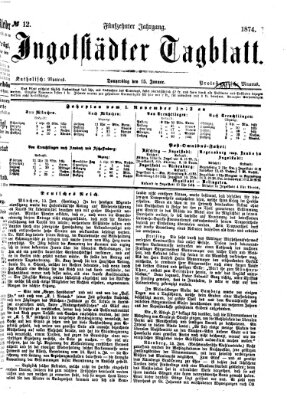 Ingolstädter Tagblatt Donnerstag 15. Januar 1874