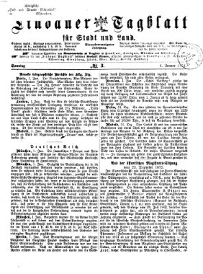 Lindauer Tagblatt für Stadt und Land Sonntag 4. Januar 1874