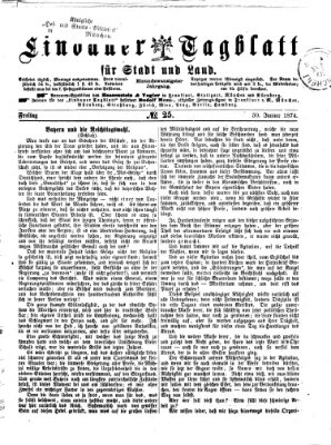Lindauer Tagblatt für Stadt und Land Freitag 30. Januar 1874